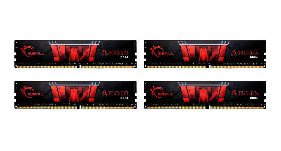 G.Skill DDR4 - 32GB -3200 - CL - 16 - Quad Kit, Aegis (F4-3200C16D-32GIS)