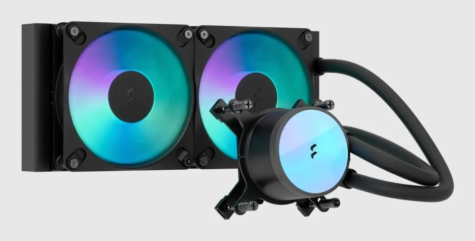 Fractal Design Radius 240mm ARGB -nestej&auml;&auml;hdytin, musta