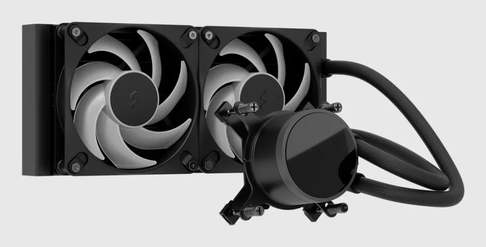 Fractal Design Radius 240mm ARGB -nestej&auml;&auml;hdytin, musta