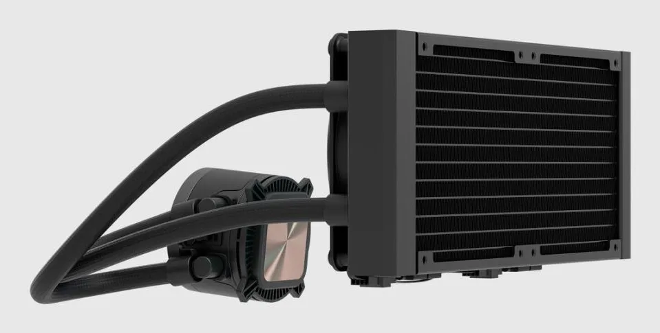 Fractal Design Radius 240mm ARGB -nestej&auml;&auml;hdytin, musta