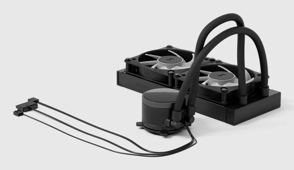 Fractal Design Radius 240mm ARGB -nestej&auml;&auml;hdytin, musta