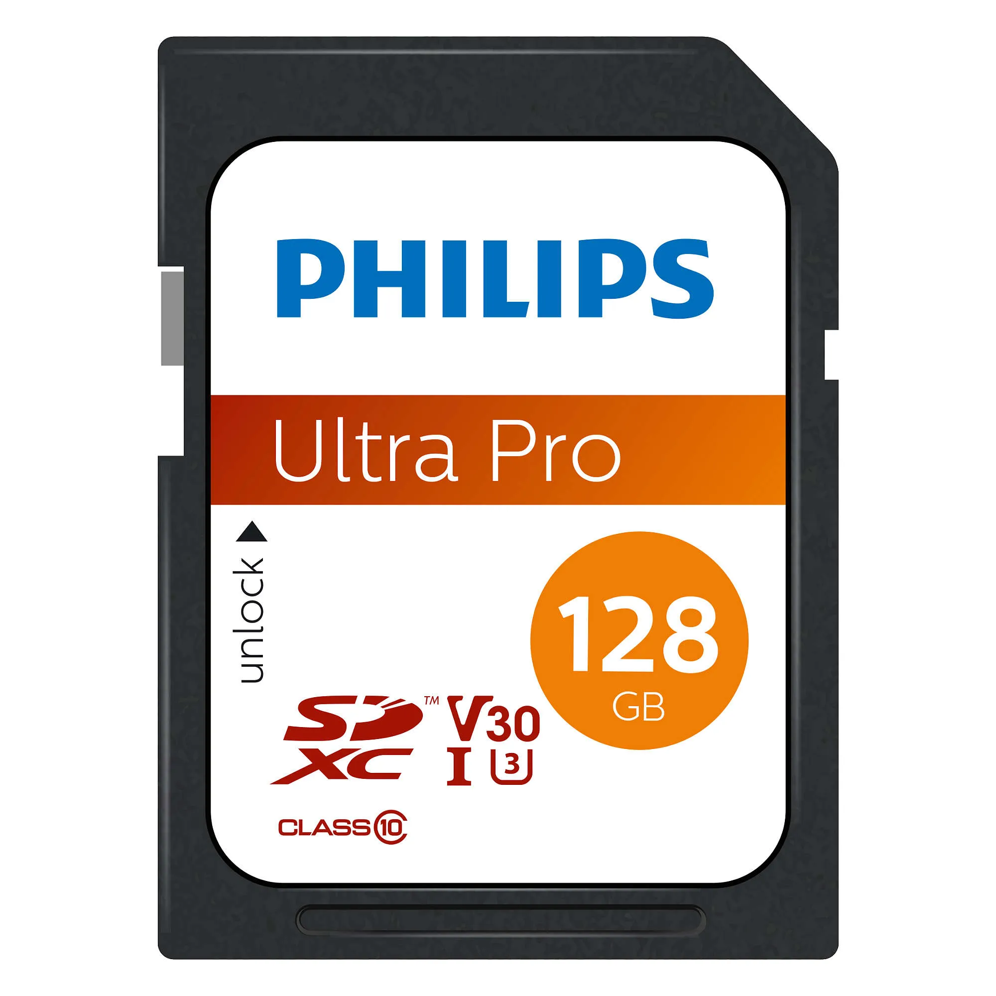 Philips Micro SDXC Card 128Philips SDXC UHS-I U3 V30 A1 128GB Class 10