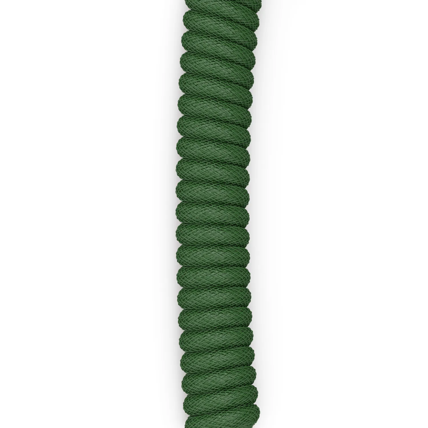 Glorious GMMK Coiled USB-A - USB-C - cable, 1.4m, Forest Green