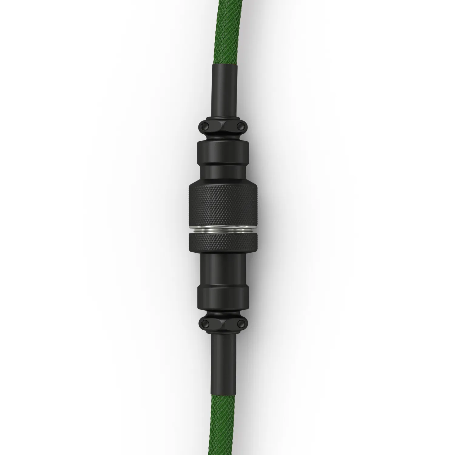 Glorious GMMK Coiled USB-A - USB-C - cable, 1.4m, Forest Green