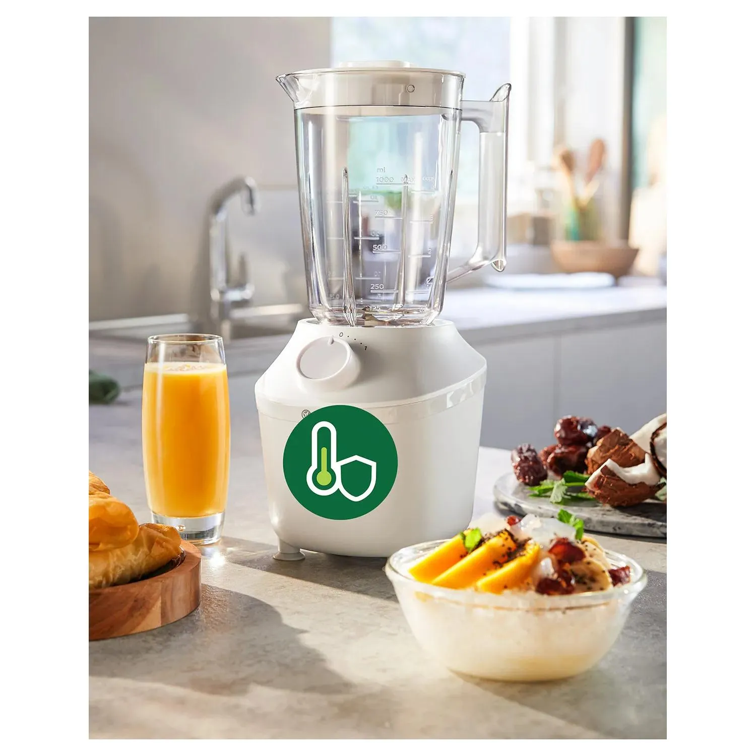 Philips ProBlend HR2041/00 450W 1.9L Blender, White