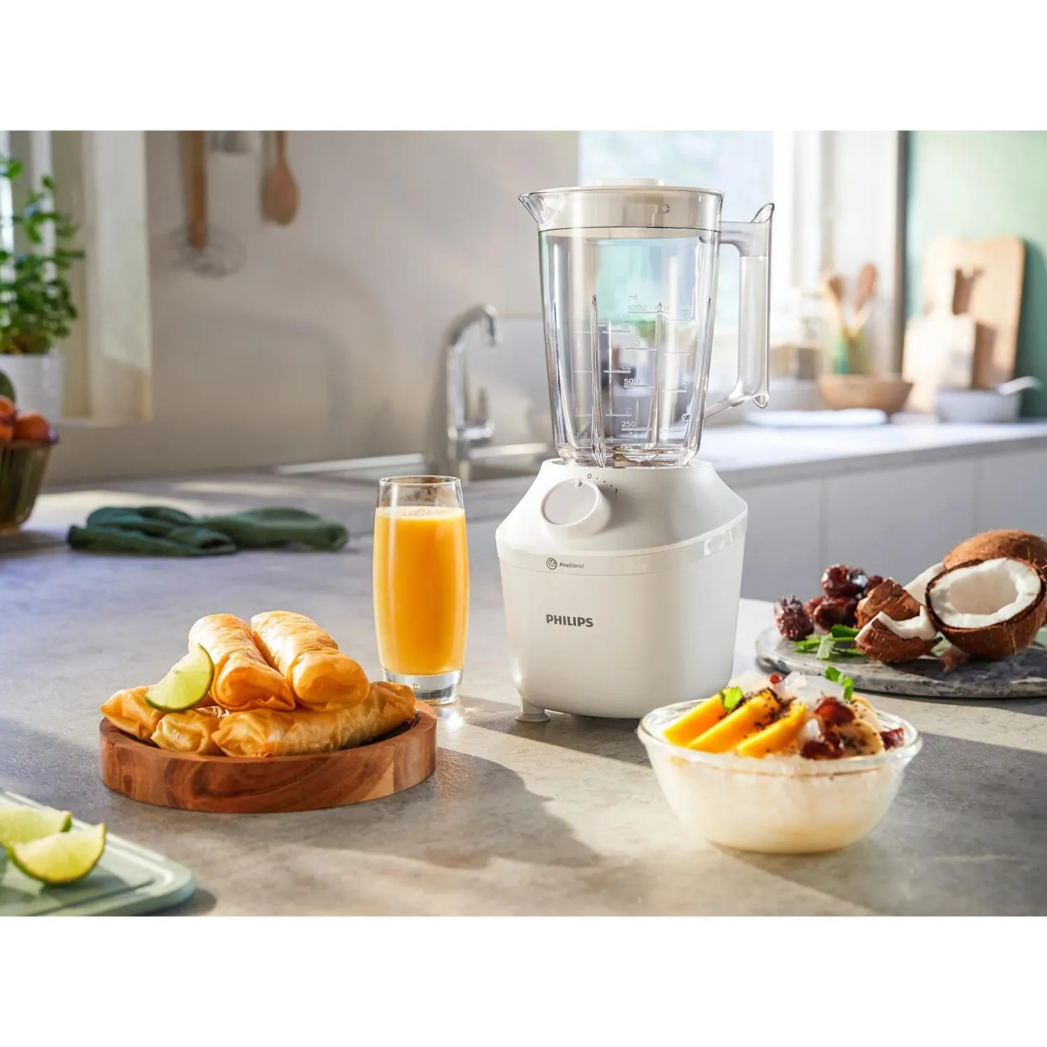 Philips ProBlend HR2041/00 450W 1.9L Blender, White