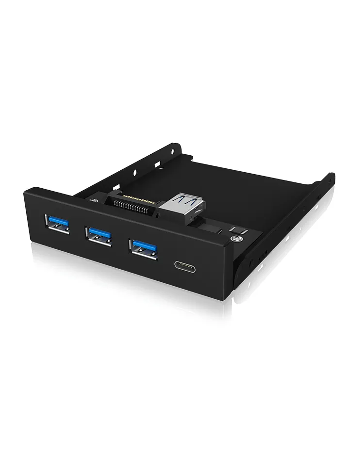 ICY BOX 3.5" Front with USB 3.0 Type-A and Type-C hub