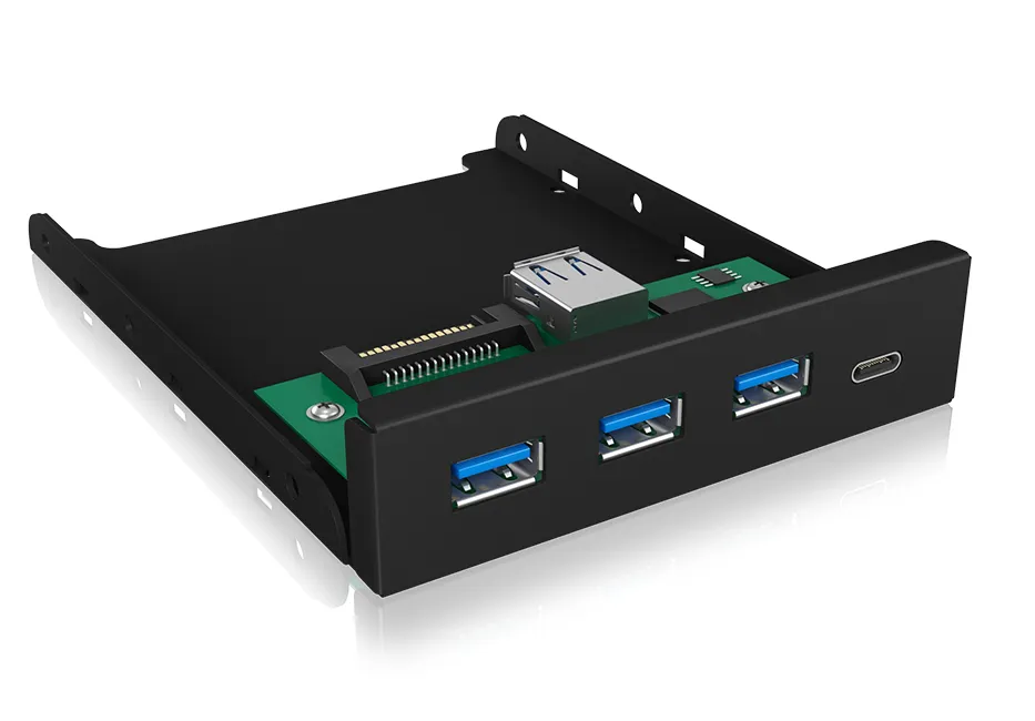 ICY BOX 3.5&quot; Front with USB 3.0 Type-A and Type-C hub