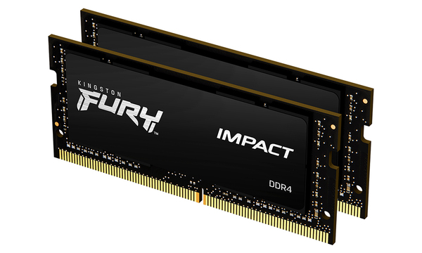 Kingston FURY Impact 16GB (2 x 8GB) DDR4 3200 MHz, CL20 - memory, Black