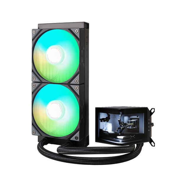 TRYX PANORAMA 240mm ARGB Liquid Cooler, Black