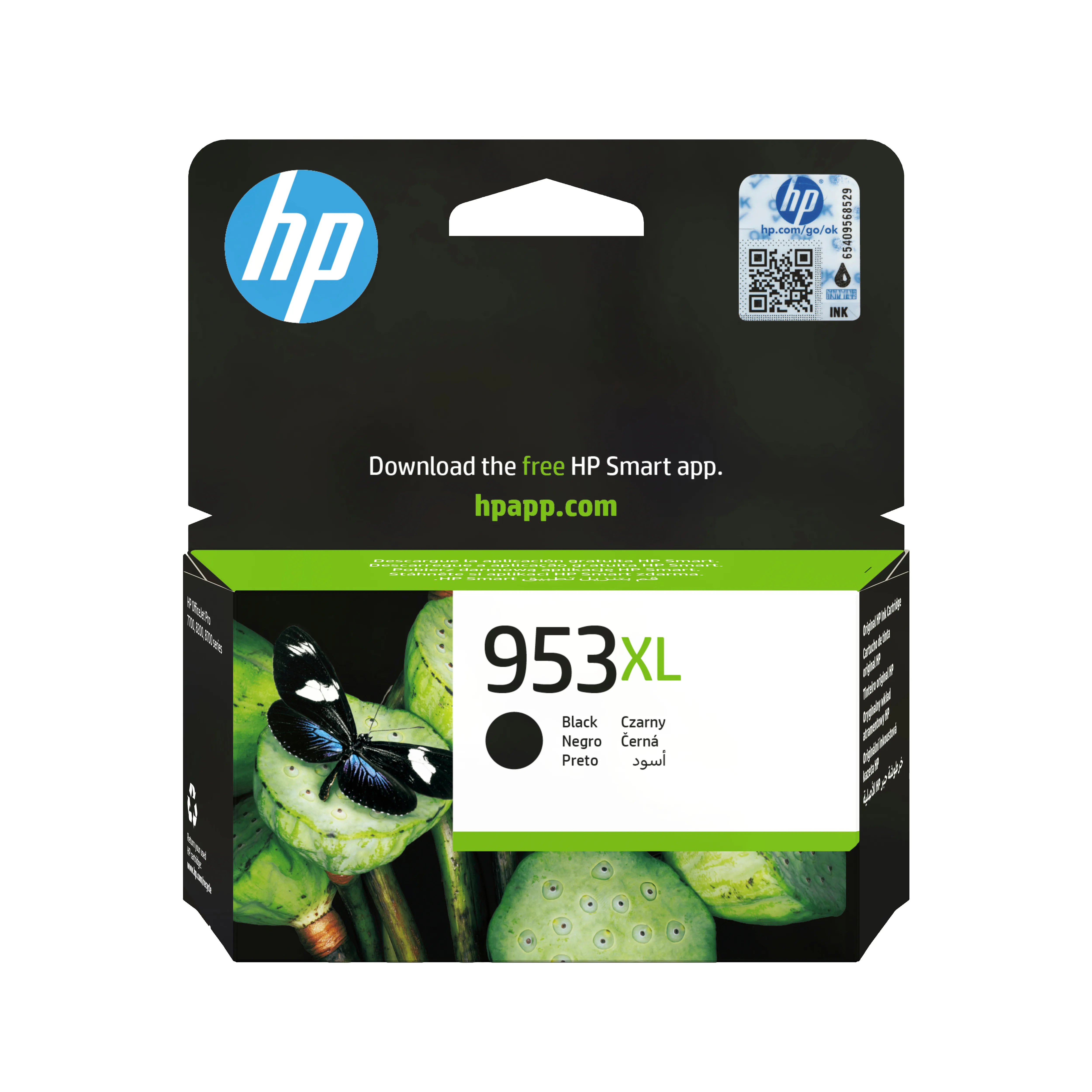 No953XL black ink cartridge, blistered