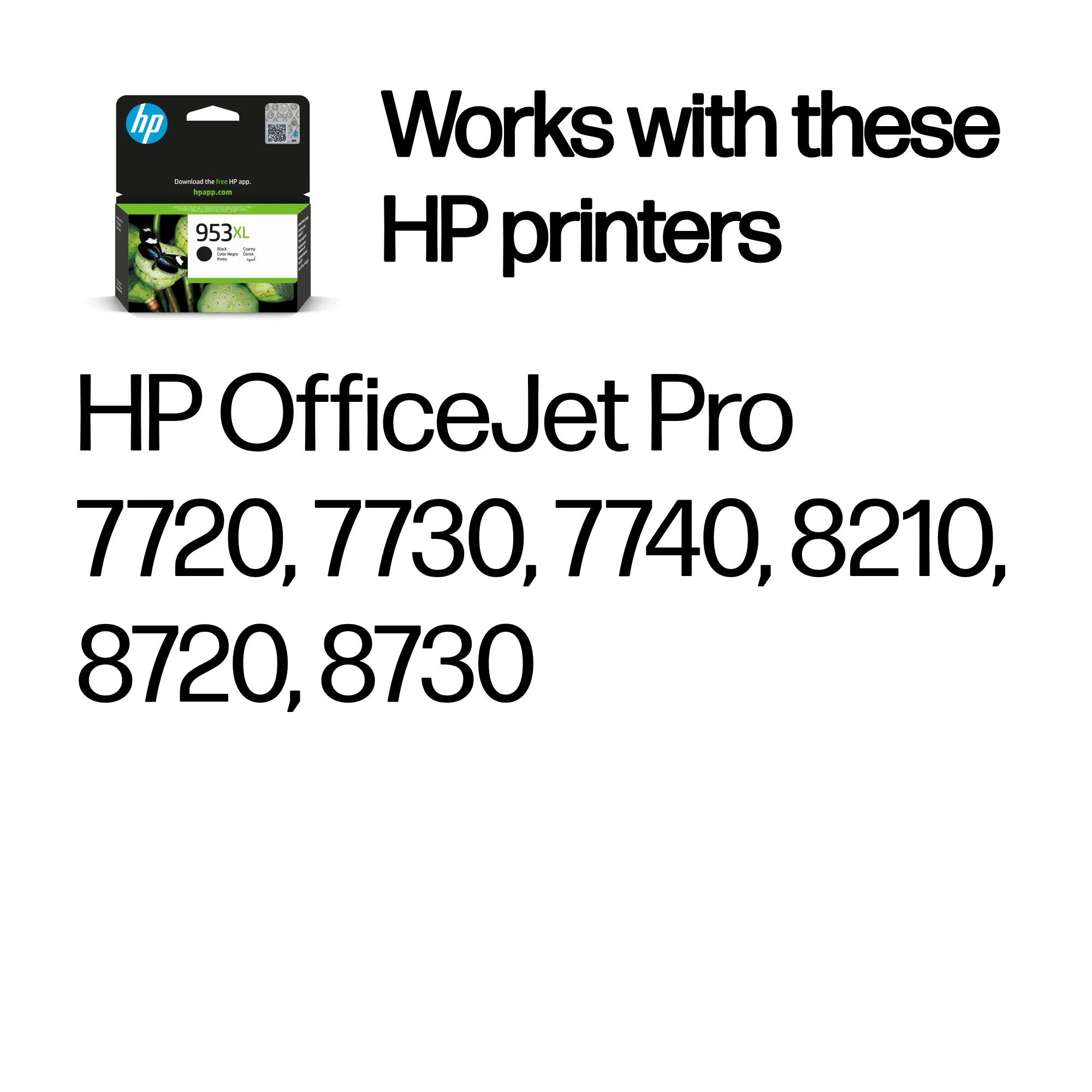 HP 953XL-mustekasetti, 42.5 ml, musta