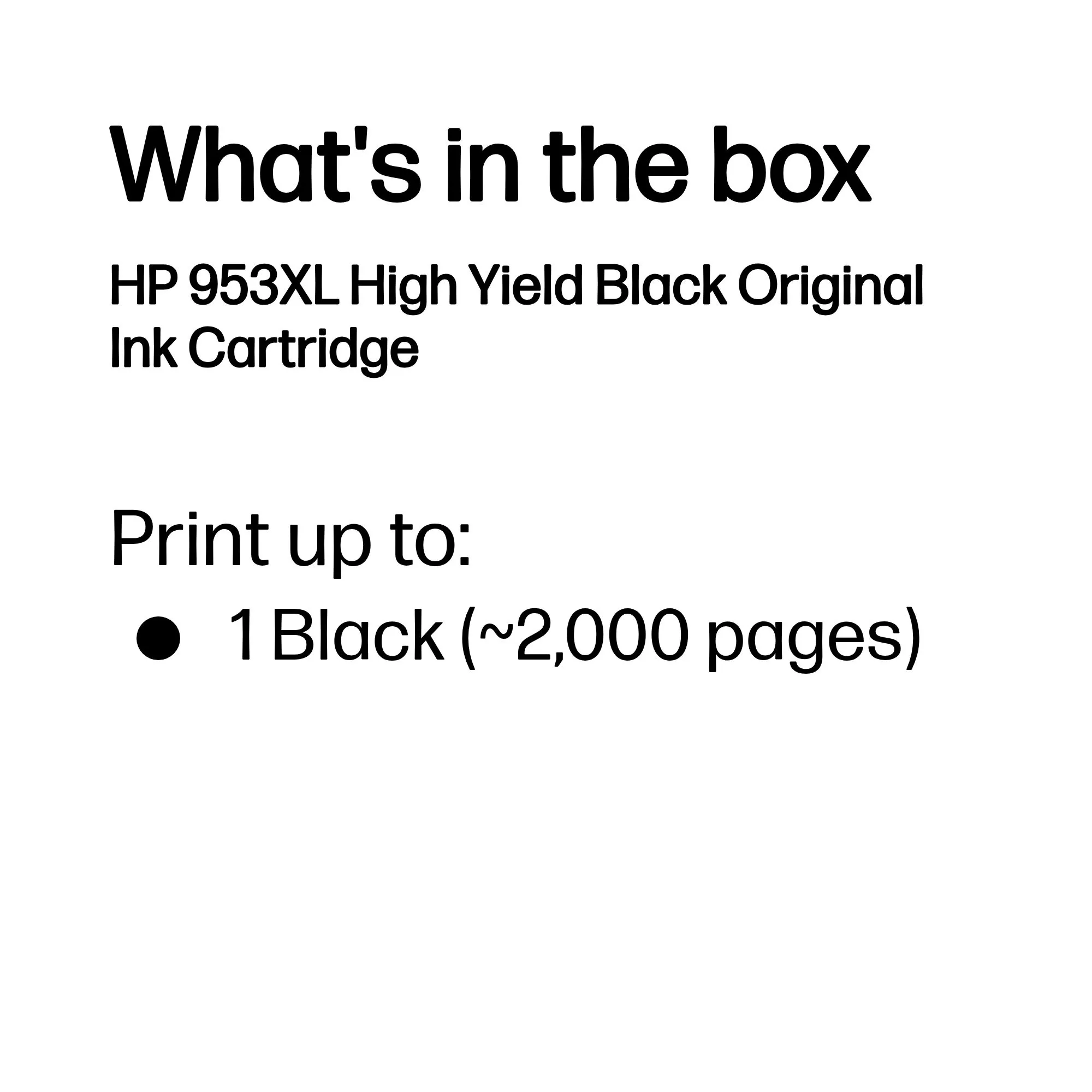 HP 953XL-mustekasetti, 42.5 ml, musta