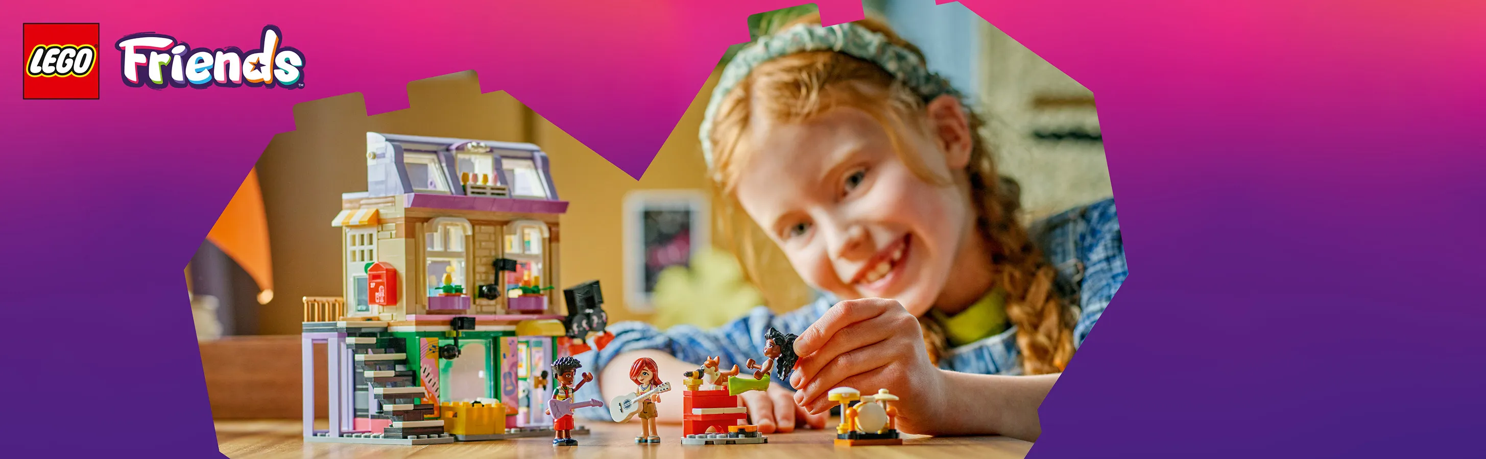 LEGO Friends Musikaff&auml;r och l&auml;genhet 42653