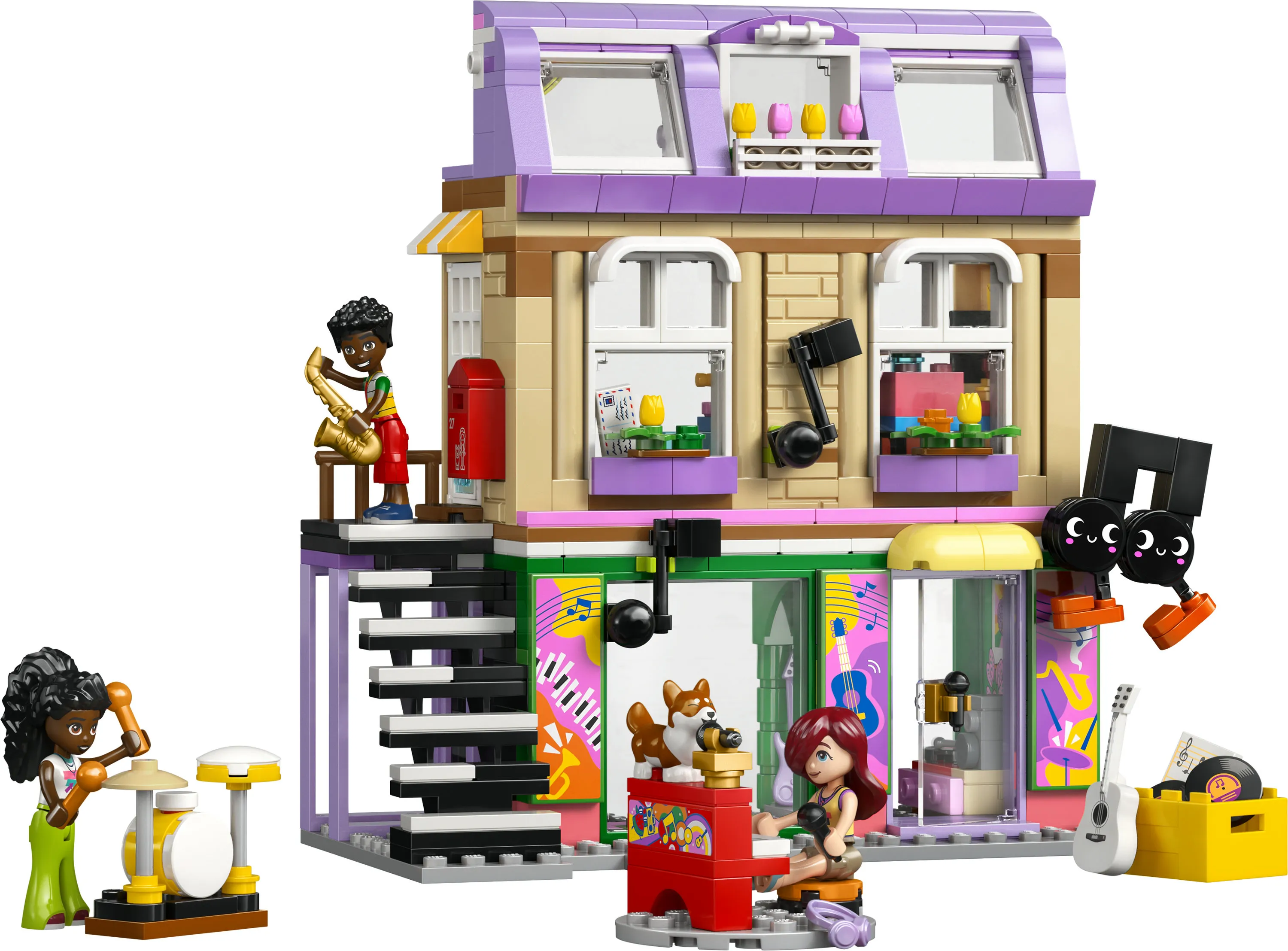 LEGO Friends Musikaff&auml;r och l&auml;genhet 42653