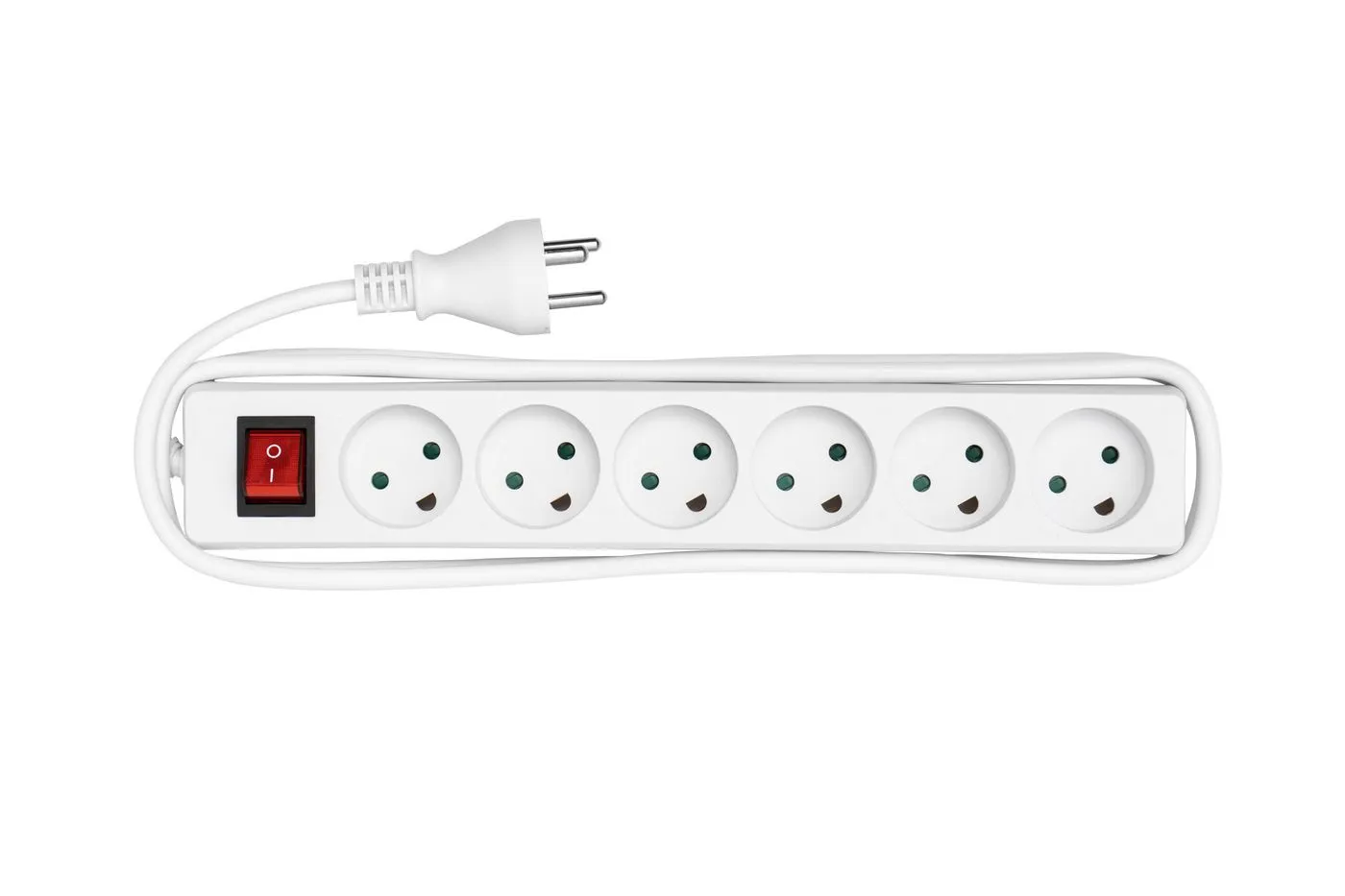 Power strip 6 outlets 3m White