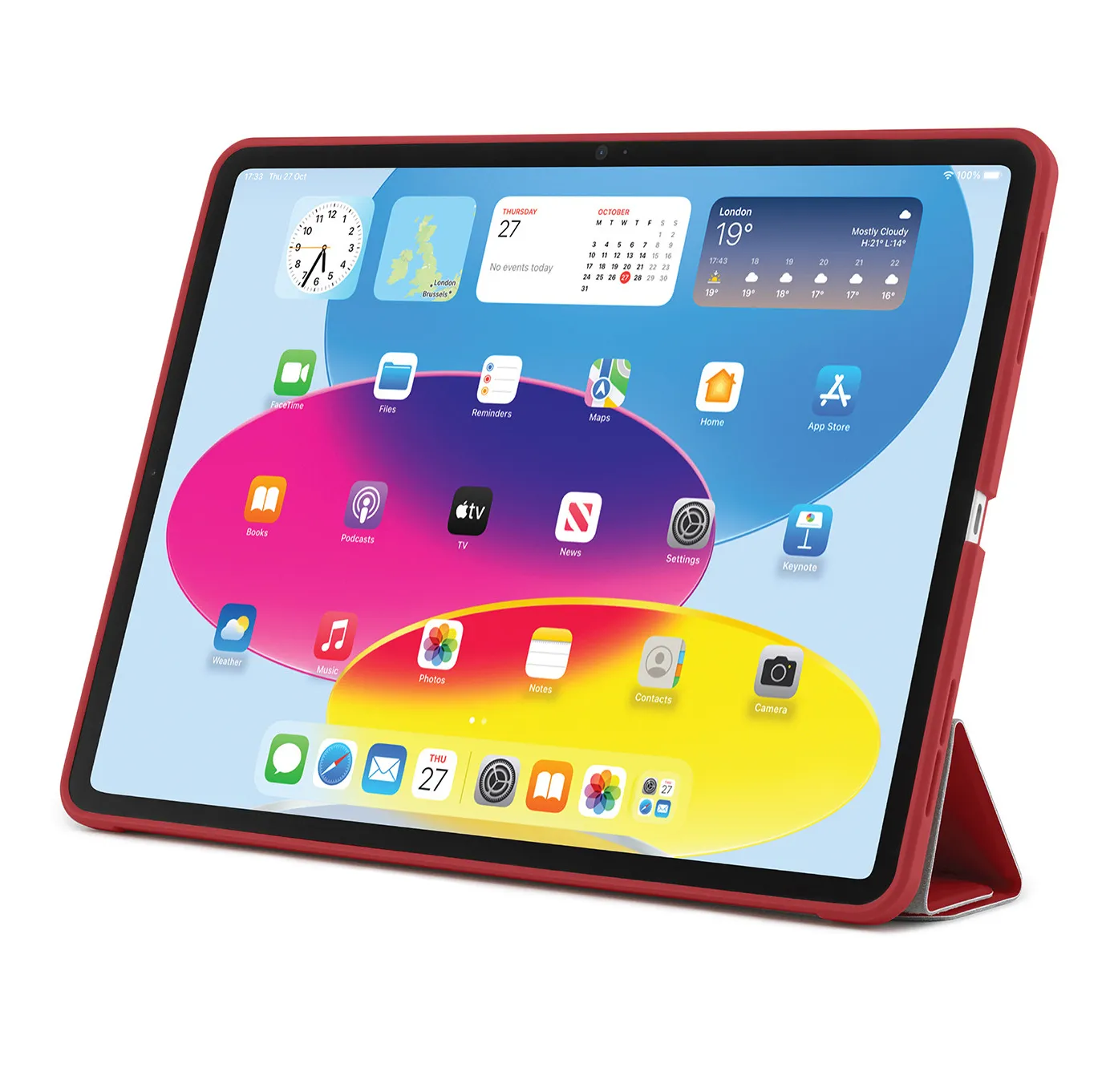 Pipetto Origami No1, iPad 10.9&quot; (10 Gen.) - Protective Case, Red