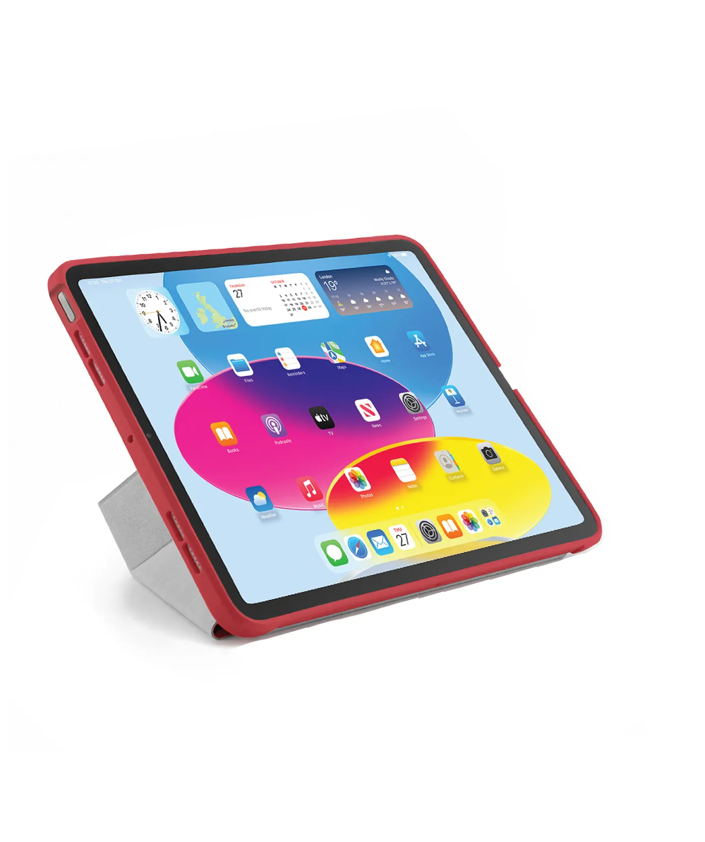 Pipetto Origami No1, iPad 10.9&quot; (10 Gen.) - Protective Case, Red