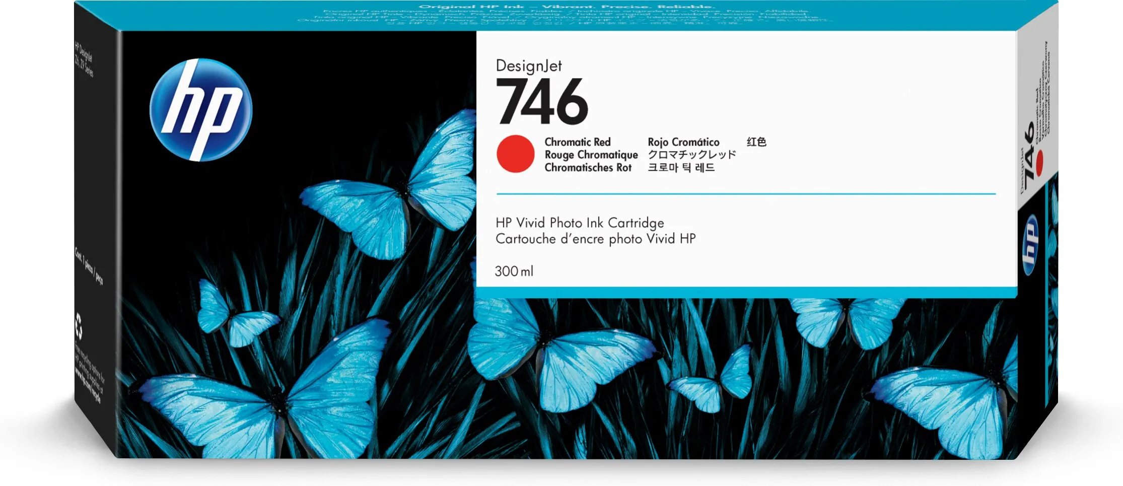HP 746 300-ml Chromatic Red Ink Cartridg