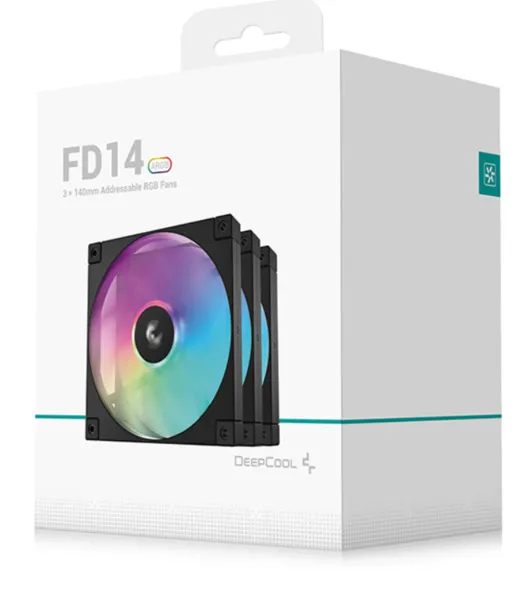 Deepcool FD14 ARGB 3in1, 140mm - chasse fläkt, 3st