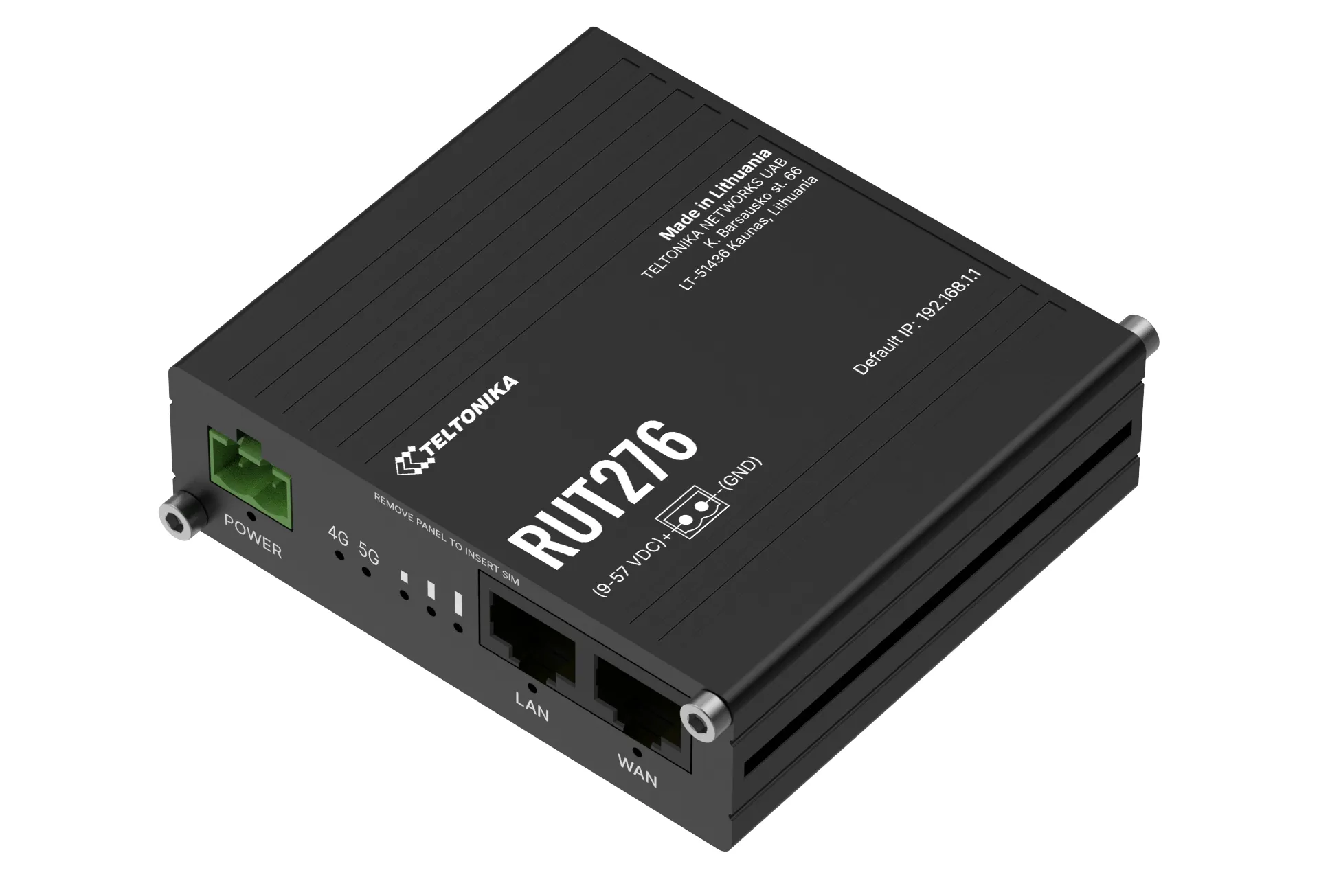 Teltonika RUT276 5G - Industrial cellular router, Black
