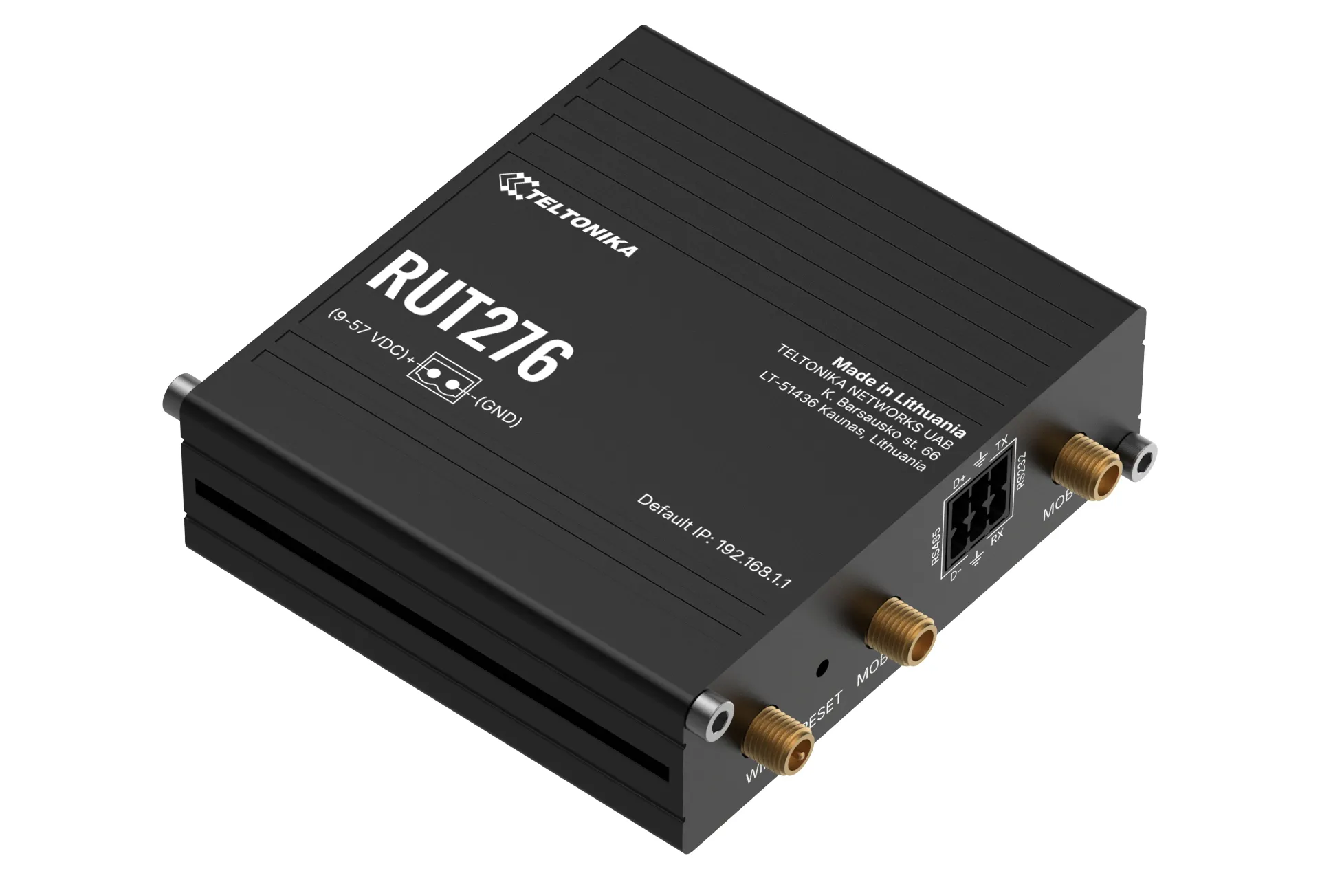 Teltonika RUT276 5G - Industrial cellular router, Black