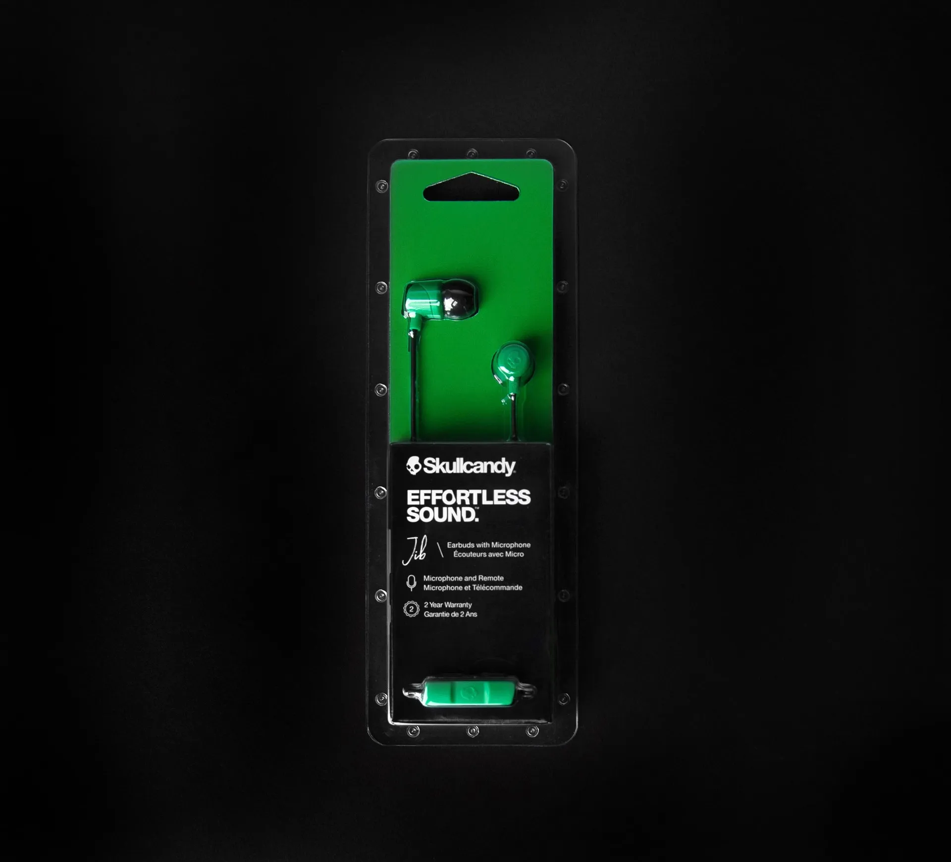 Skullcandy JIB -nappikuulokkeet, musta/punainen