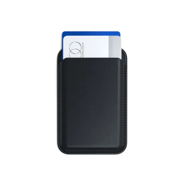 Satechi Vegan-Leather Magnetic Wallet Stand, Black