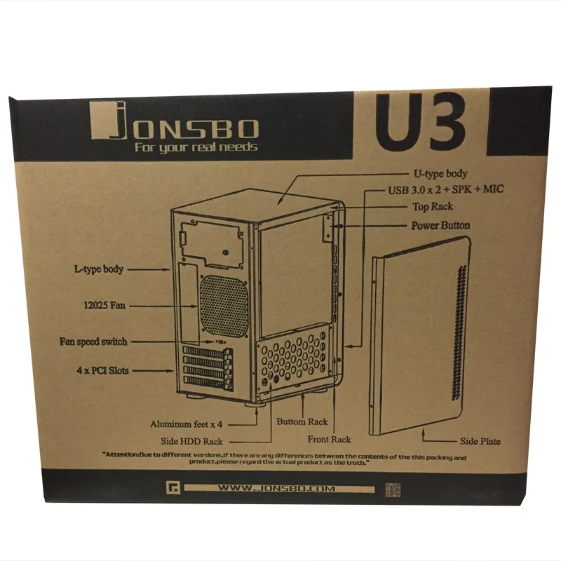 Jonsbo U3 - midi case, silver