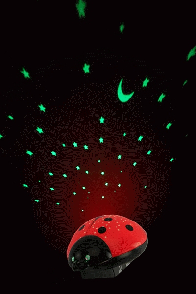Starlight Baby Night-Light Black, Red