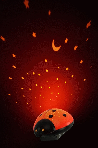 Starlight Baby Night-Light Black, Red