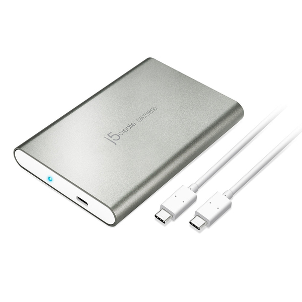 J5 Create , externt kabinett f&ouml;r 1x2,5" h&aring;rddisk, USB 3.1 Gen 2, USB C