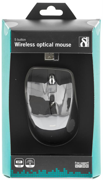 Deltaco MS-707 -langaton hiiri, Musta