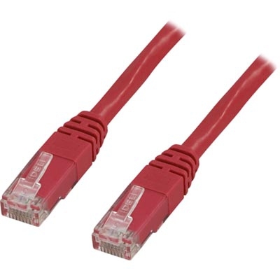 Deltaco Cat6 U/UTP - network cable, 5 m, Red