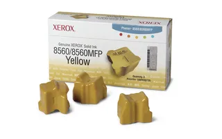 GENUINE XEROX SOLID INK YELLOW, PHASER 8560/8560MFP (3 STICKS)