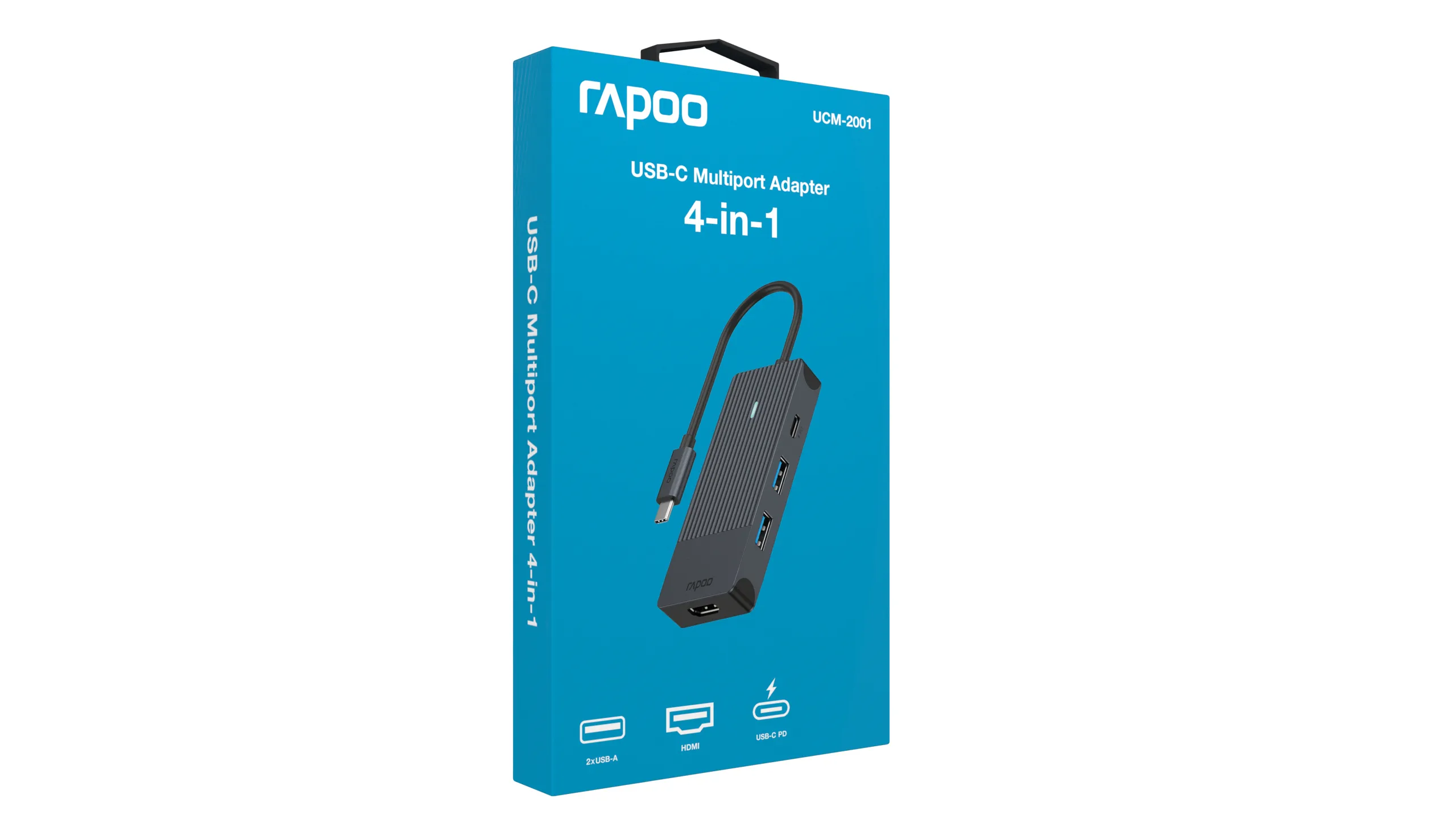 (Bargains) RAPOO Multiport USB-C UCM-2001 4-in-1 USB-C Adapter