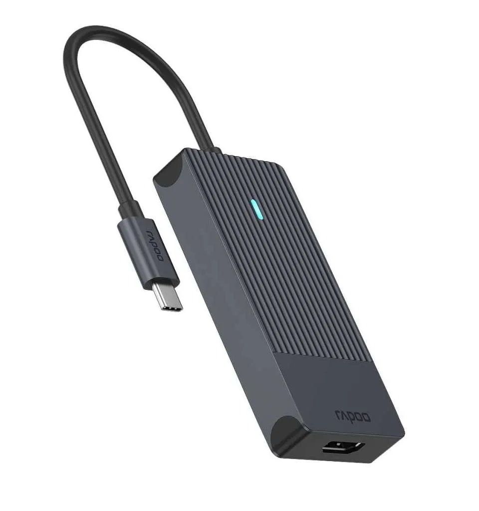 RAPOO Multiport USB-C UCM-2001 4-in-1 USB-C Adapter
