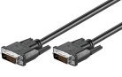 MicroConnect DVI-D &ndash; DVI-D - kabel, Dual, 0,5m, Svart