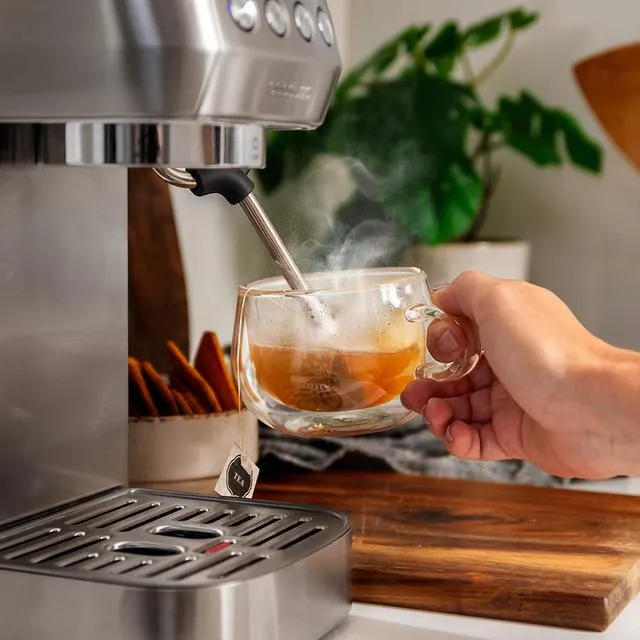 CECOTEC Power Espresso 20 Steel Pro manuell espressomaskin, rostfritt st&aring;l