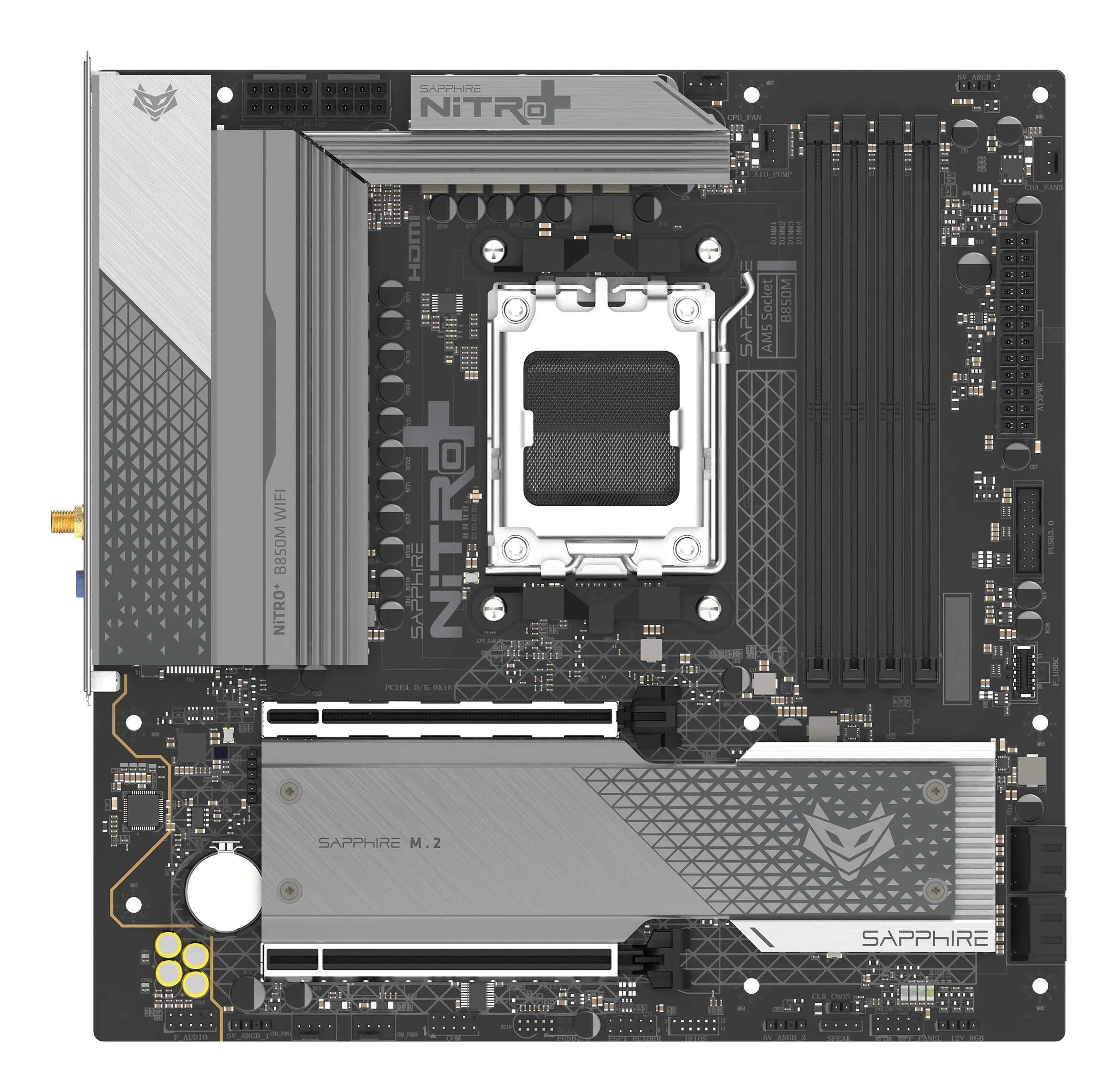 Sapphire NITRO+ B850M WIFI AM5 mATX Motherboard