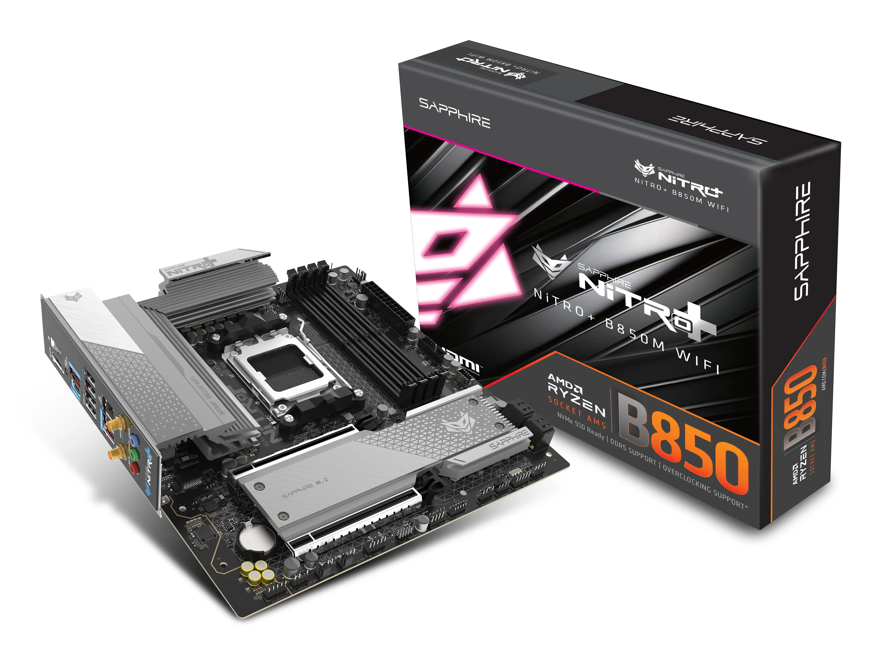 Sapphire NITRO+ B850M WIFI AM5 mATX Motherboard