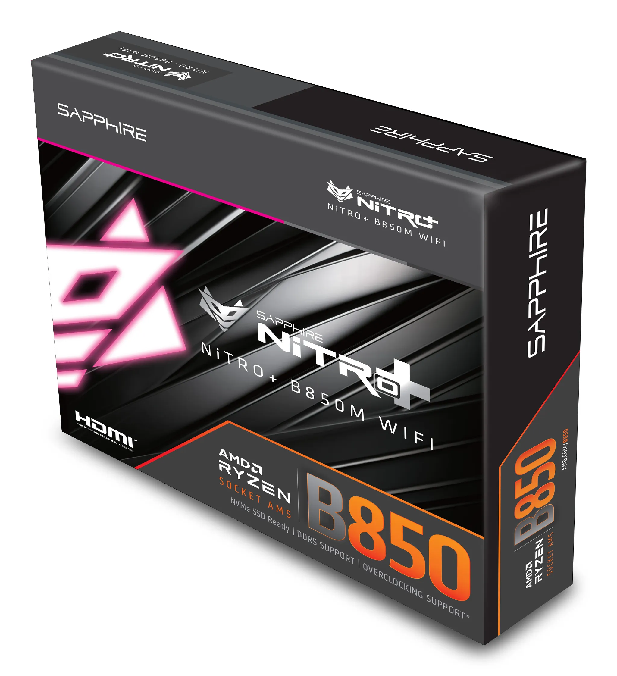 Sapphire NITRO+ B850M WIFI AM5 mATX Motherboard