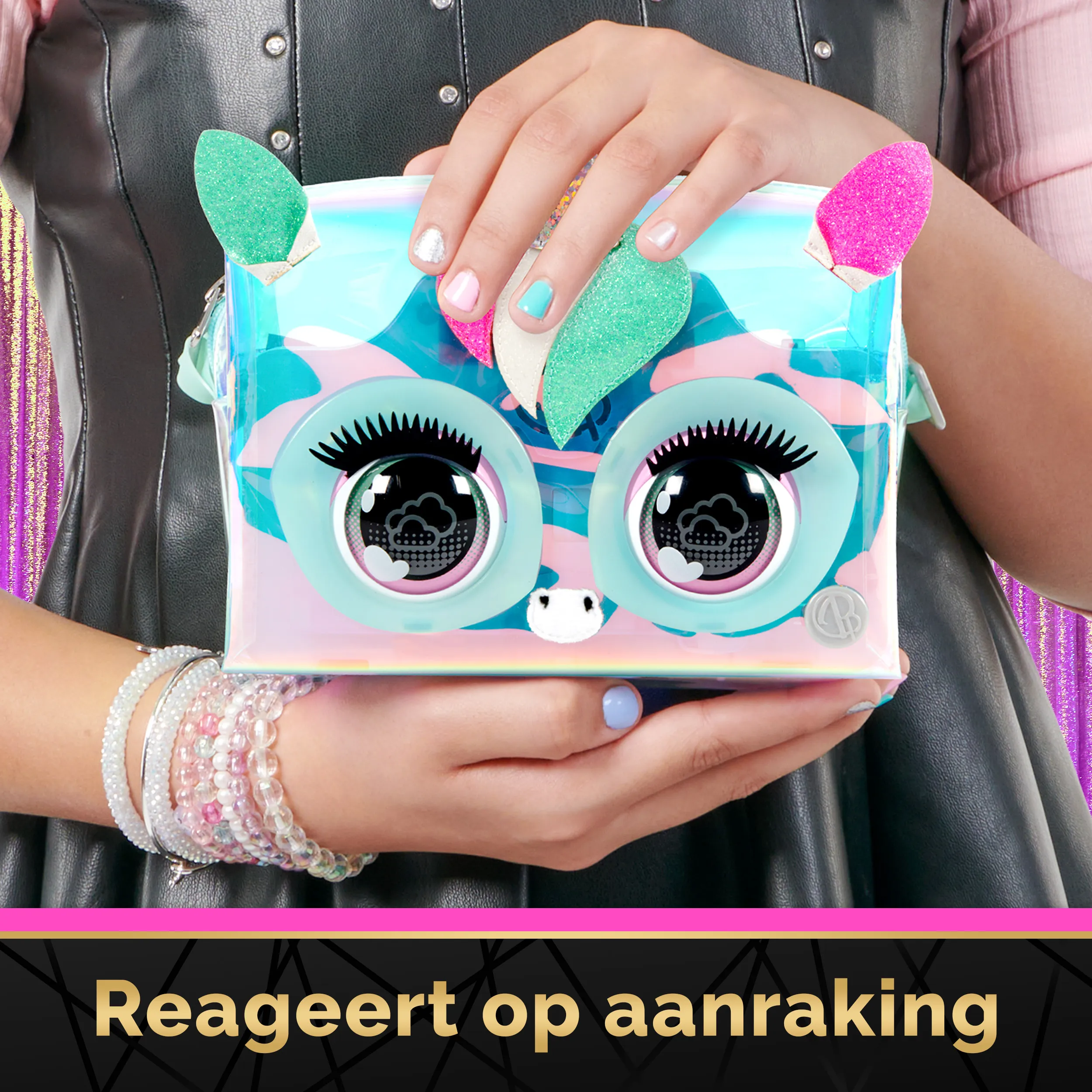 Spin Master Purse Pets Holographic Unicorn, Bag (Multi-Colour)