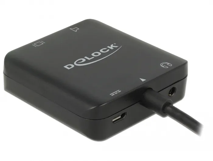 De-Lock  HDMI – HDMI - adapter, Svart