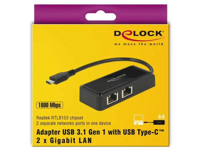 Adapter SuperSpeed USB(USB 3.1 Gen 1) with USB Type-C