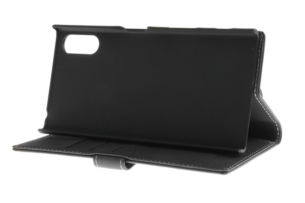 Insmat Flip Case, Xperia XZ - Wallet Case, Black