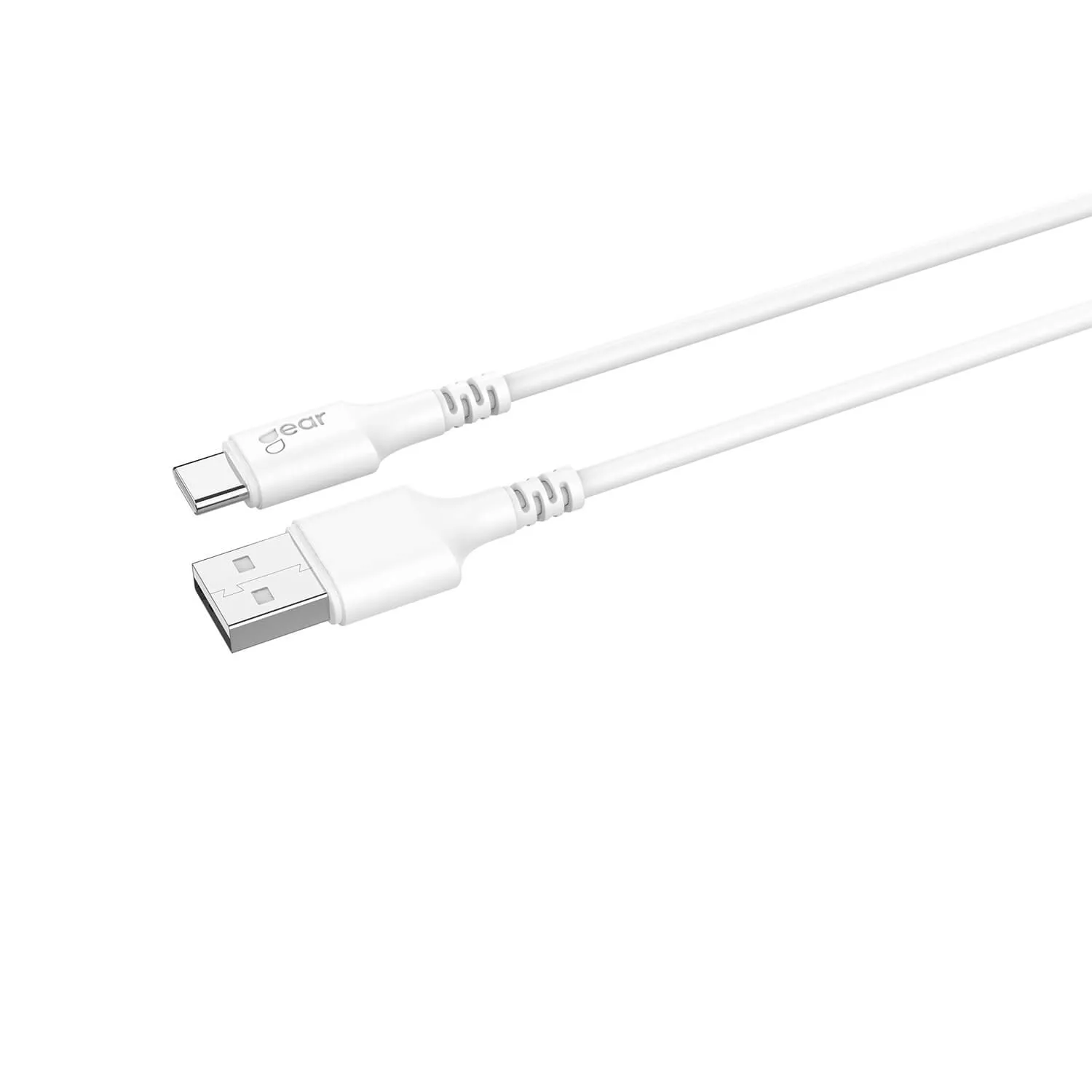 Gear USB-C 2.0 kabel, 2 m, vit