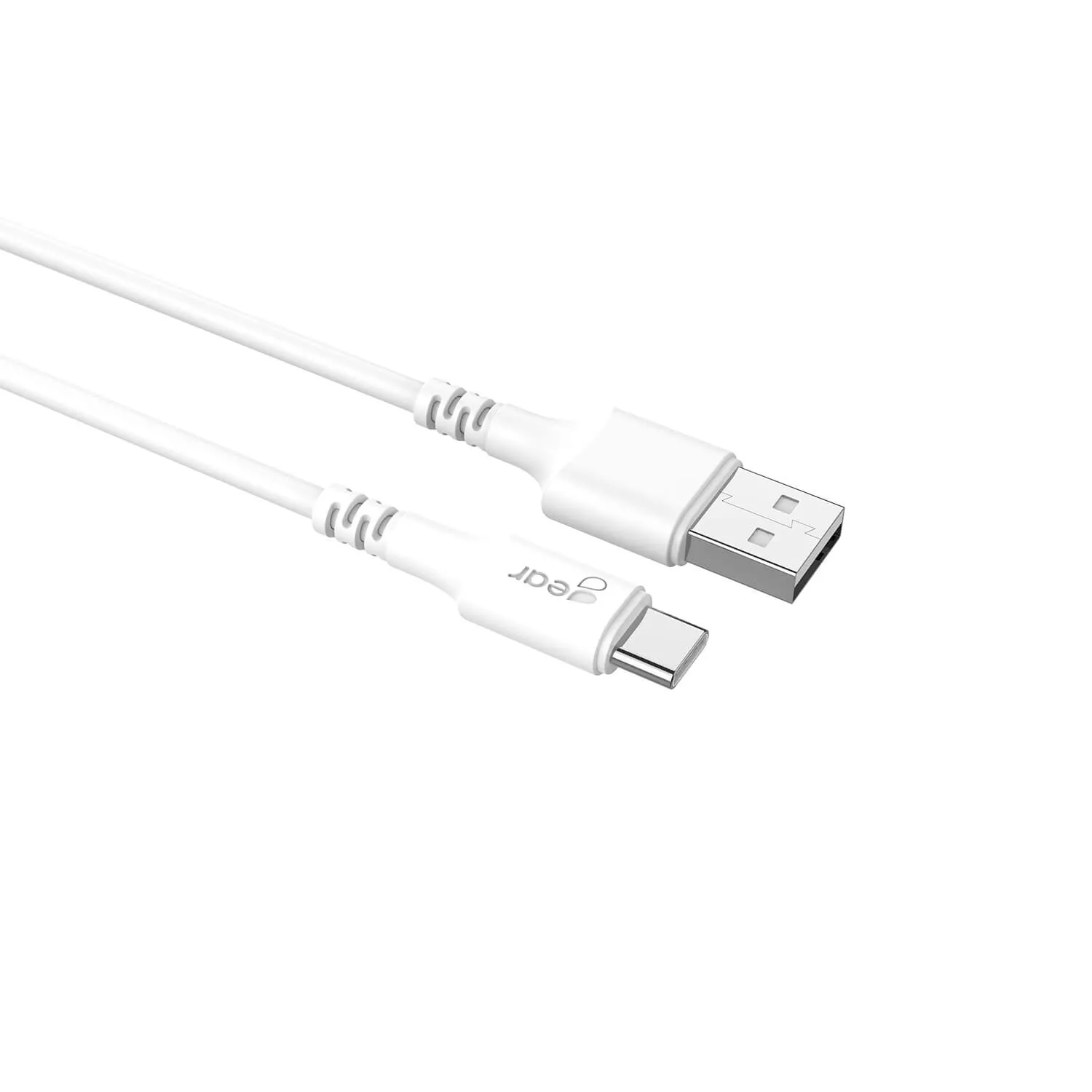 Gear USB-C 2.0 kabel, 2 m, vit