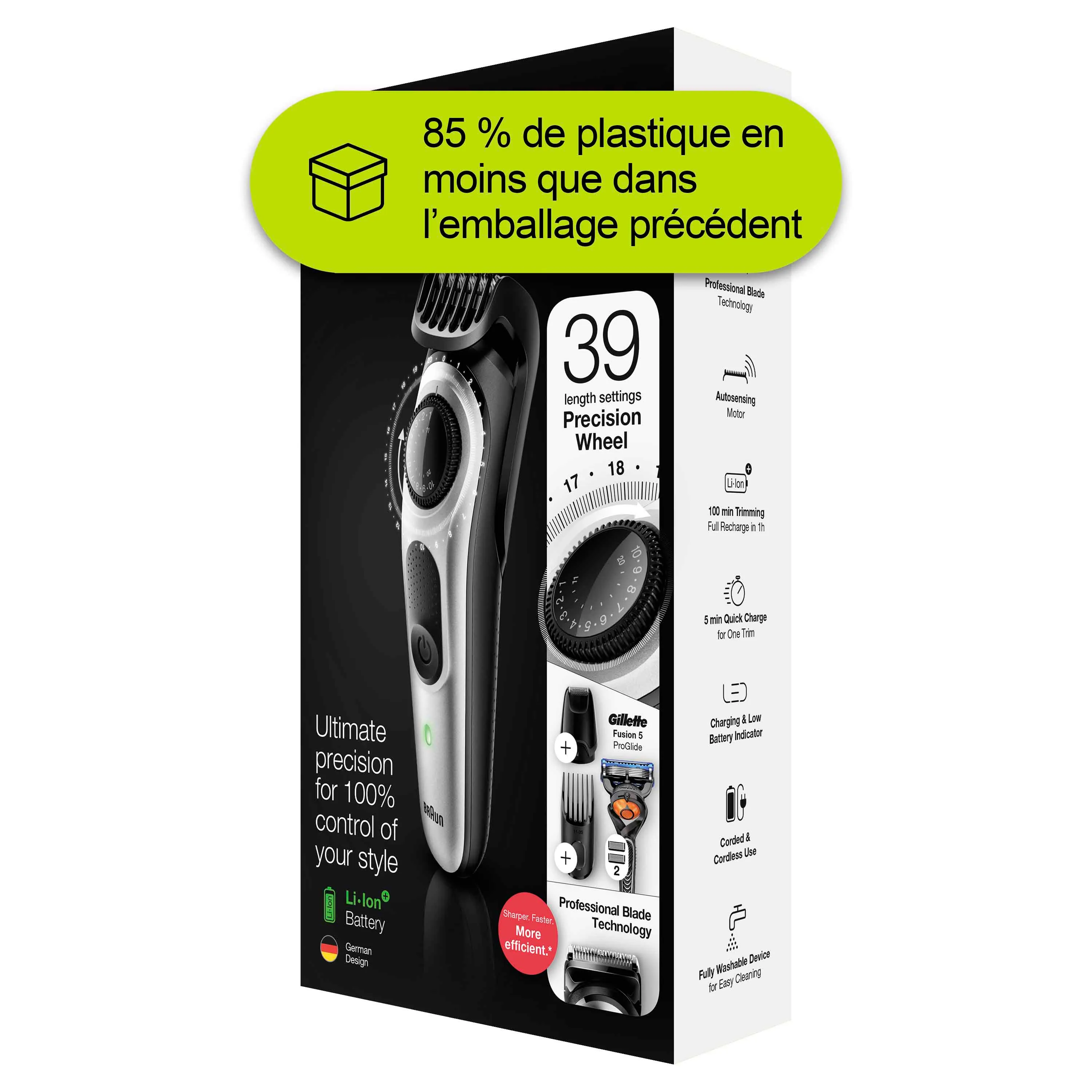 Braun BT5265 - beard trimmer, Black/Silver