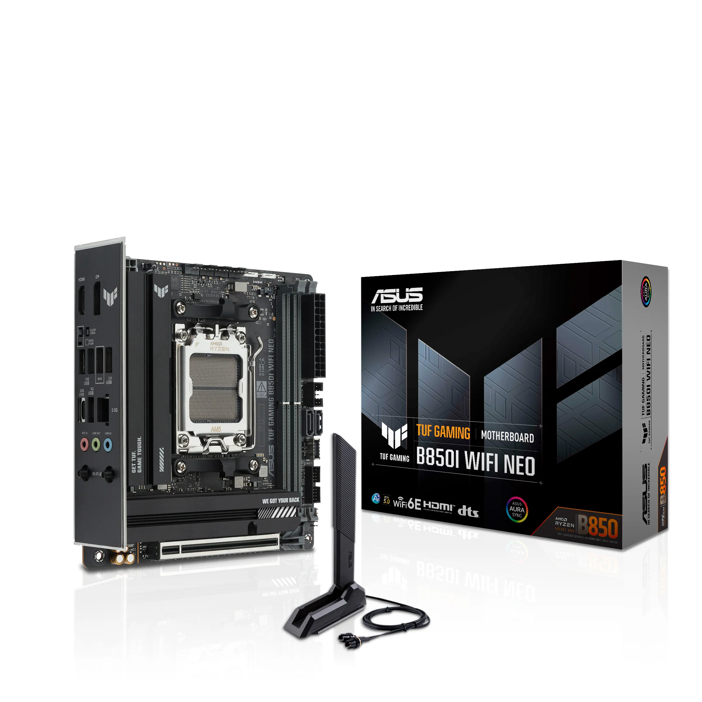 Asus TUF GAMING B850I WIFI NEO AM5 Mini-ITX Motherboard